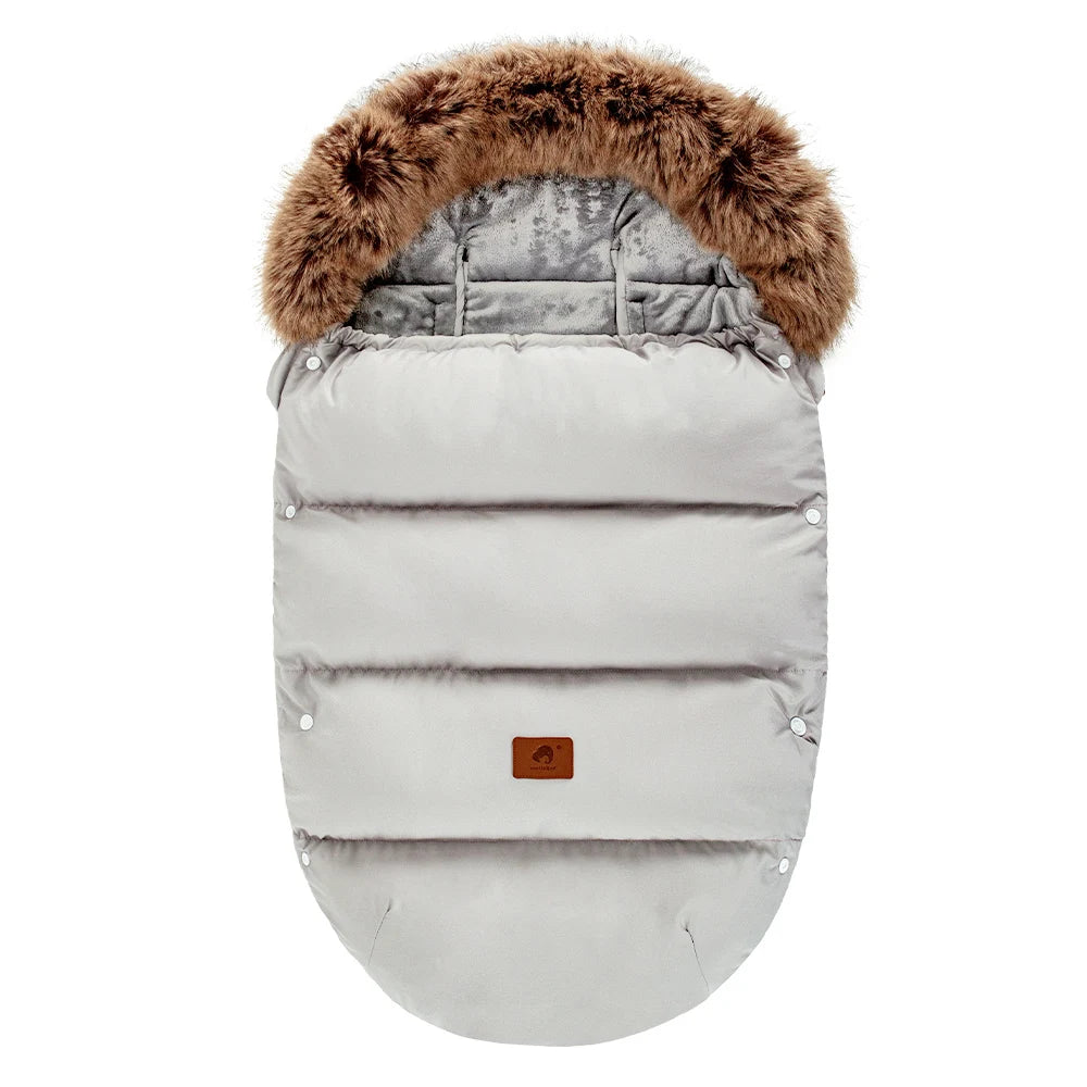 Envelope In Stroller Winter Thicker Socks Removable Fur Collar Windproof Warm Universal Pram