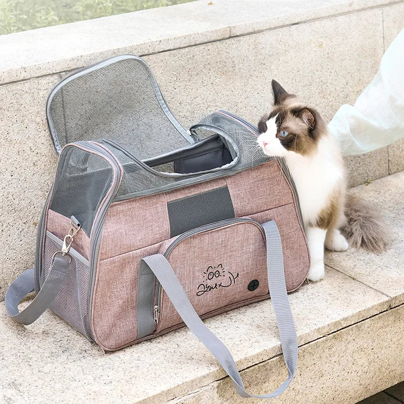 Cat Bag Carriers Outdoor Bag Transporter Portable Handbags Small Foldable Dog Cat Accessories Travel