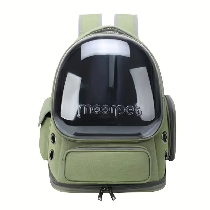 1pc Transparent Pet Carrier Bag Outdoor Travel Backpack for Cats Small Dogs Breathable Ventilated Cat Carrying Bag