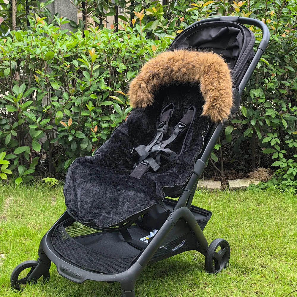 Envelope In Stroller Winter Thicker Socks Removable Fur Collar Windproof Warm Universal Pram