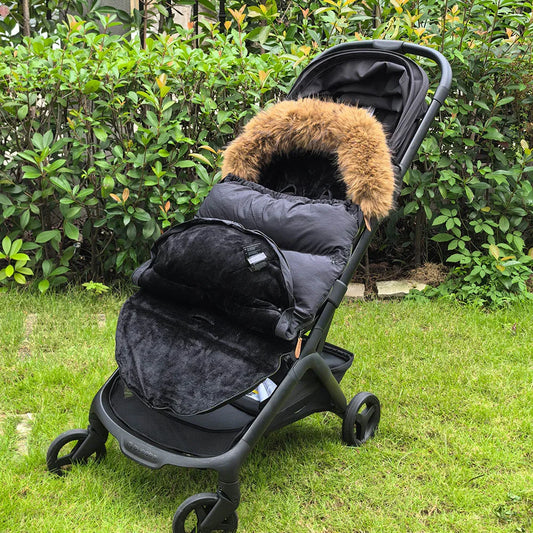 Envelope In Stroller Winter Thicker Socks Removable Fur Collar Windproof Warm Universal Pram