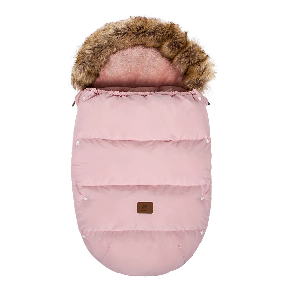 Envelope In Stroller Winter Thicker Socks Removable Fur Collar Windproof Warm Universal Pram