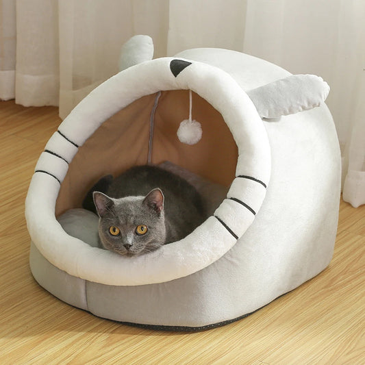 Sweet Cat Bed for Pets, Warm Basket, Cozy Kitten Lounger, Cushion, House Tent,Very Soft, Small Dog Mat