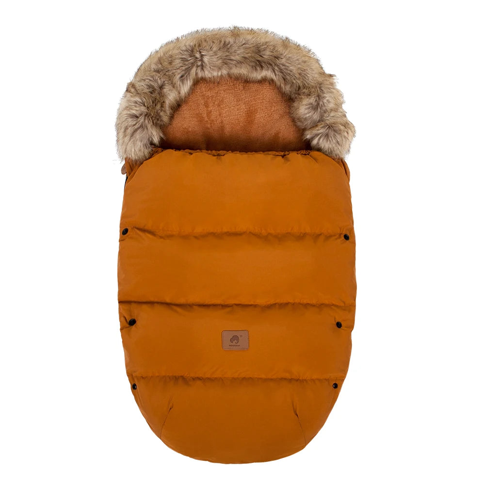 Envelope In Stroller Winter Thicker Socks Removable Fur Collar Windproof Warm Universal Pram