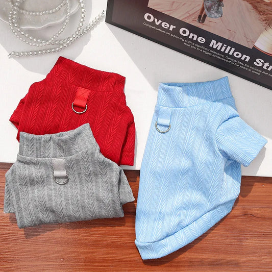 XS-2XL Dog Base Shirt Soft Pet Outfits Cats Clothes For Small Breeds Dogs Puppy Vest Flexible