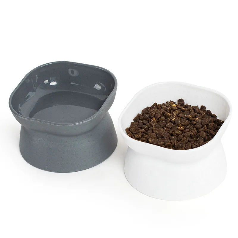 Cat High Foot Ceramics Bowls Small Medium Dog Food Water Feeder Pet Drinking Eating Dishes