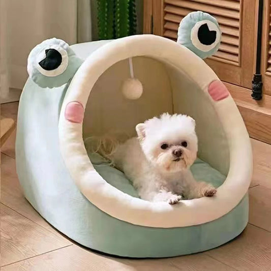 Sweet Cat Bed for Pets, Warm Basket, Cozy Kitten Lounger, Cushion, House Tent,Very Soft, Small Dog Mat