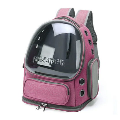1pc Transparent Pet Carrier Bag Outdoor Travel Backpack for Cats Small Dogs Breathable Ventilated Cat Carrying Bag
