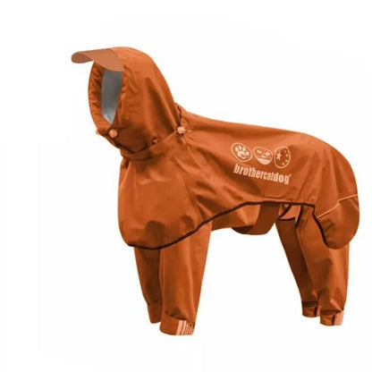 High-Quality Dog Clothes Pet Raincoat Snowsuit Waterproof Windproof Dog Coat Fully Wrapped Reflective