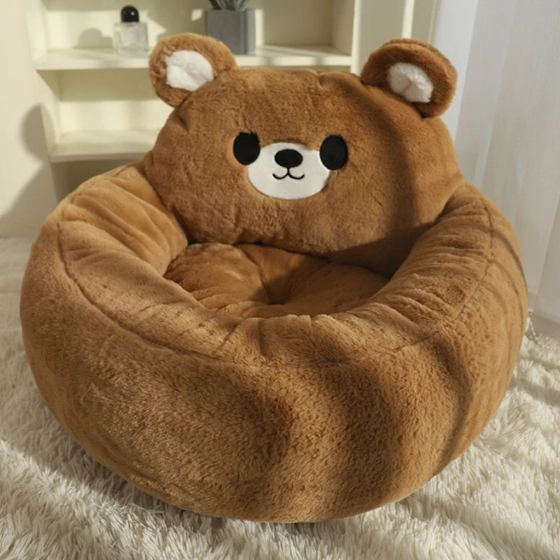 HOOPET Cat Bed Sofa Winter Warm Pet Bed for Small Dogs Cats Thicken Dog Deep Sleeping Bed