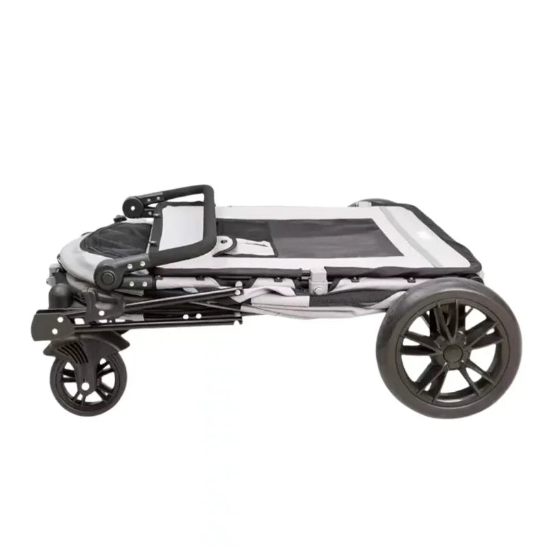 Outdoor Wagon Foldable Large Capacity Oxford Fabric for Medium Dog 4 Wheels Removable Carrier 3 in 1 Pet Stroller