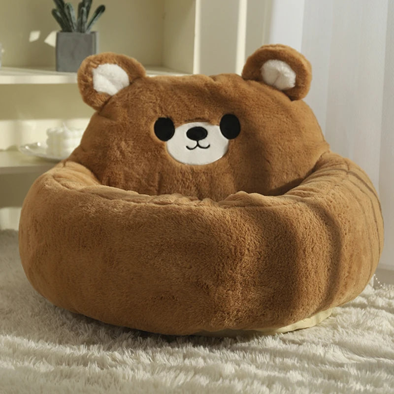 HOOPET Cat Bed Sofa Winter Warm Pet Bed for Small Dogs Cats Thicken Dog Deep Sleeping Bed