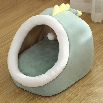 Sweet Cat Bed for Pets, Warm Basket, Cozy Kitten Lounger, Cushion, House Tent,Very Soft, Small Dog Mat