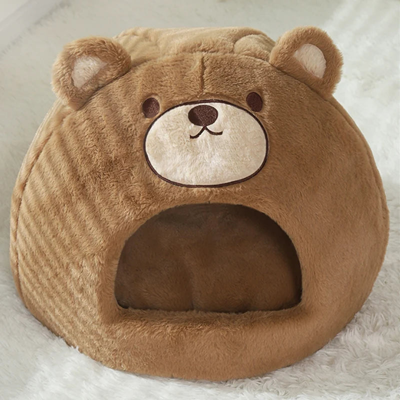 HOOPET Cats House Dogs Bed Indoor Sleeping Bed Soft Cat Cave Winter Warm Kitten Nest Puppy Kennel Pet Products