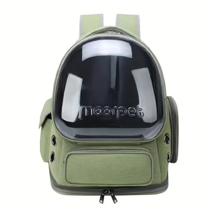 1pc Transparent Pet Carrier Bag Outdoor Travel Backpack for Cats Small Dogs Breathable Ventilated Cat Carrying Bag
