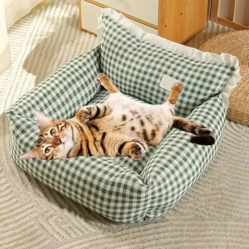 Cats Bed Mats Dogs Sofa Hairy Soft Calmed Dog Bed Winter Warm Cats Nest Pets Bed Comfortable Plush Pet Supplies