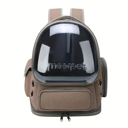 1pc Transparent Pet Carrier Bag Outdoor Travel Backpack for Cats Small Dogs Breathable Ventilated Cat Carrying Bag
