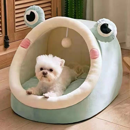Sweet Cat Bed for Pets, Warm Basket, Cozy Kitten Lounger, Cushion, House Tent,Very Soft, Small Dog Mat